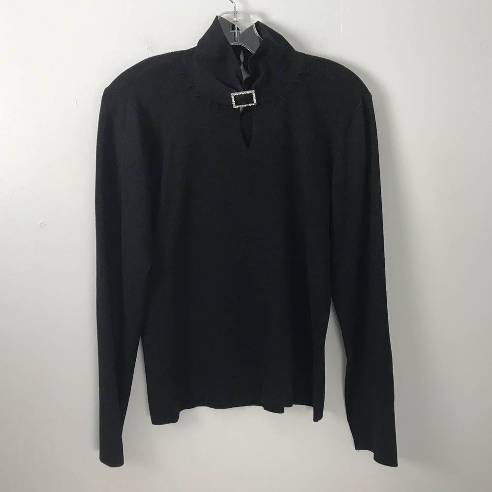 Sharon Young Silk Mock Neck Top